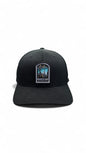 Moove Headwear black baseball cap with embroidered Mammoth Cave National Park patch featuring cave formations and text.