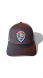 Moove Headwear National Park Service snapback hat in brown with mesh back and embroidered NPS logo patch.