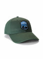 Moove Headwear dark green baseball cap with scenic Oregon mountain patch and adjustable strap