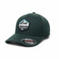 Moove Headwear dark green baseball cap with Pacific Northwest mountain graphic and FlexFit logo
