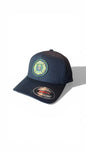 Moove Headwear navy blue baseball cap with official Smokey Bear US Forest Service patch. Adjustable fit.
