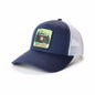 Moove Headwear navy blue trucker hat with white mesh back and Smokey Bear patch that says "Smokey Says 'Keep It Green'"