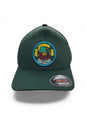 Moove Headwear dark green baseball cap with a woven patch featuring Woodsy Owl and the slogan "Join, Give a Hoot, Don't Pollute."