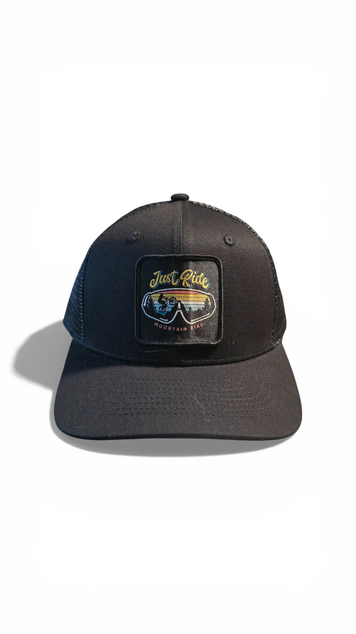 Mountain Biking Hat | Vintage Patch Trucker Cap | Off-Road Cycling Snapback