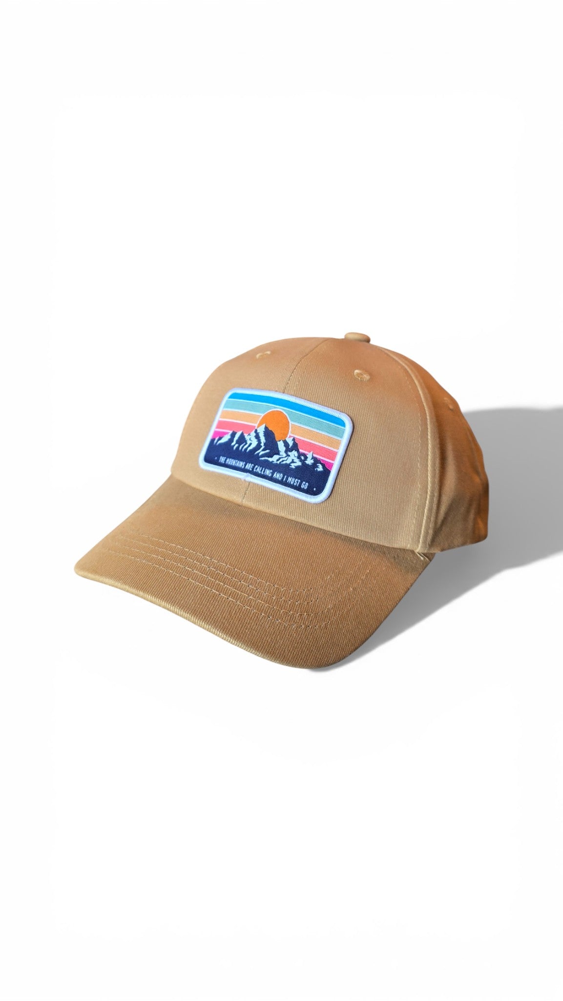 Mountain Sunset Cap Retro Adventure-Inspired Scenic Hat