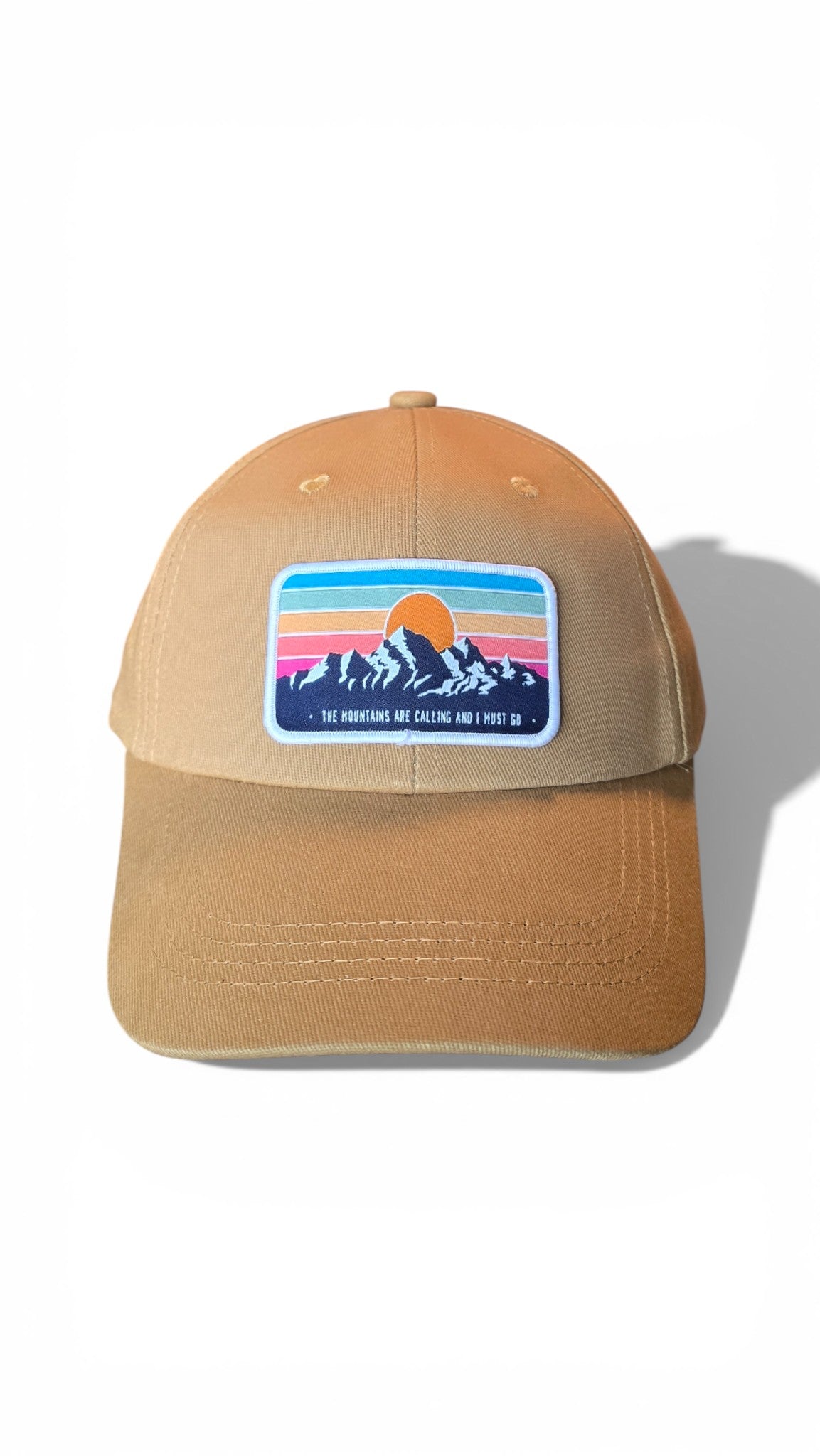 Mountain Sunset Cap Retro Adventure-Inspired Scenic Hat
