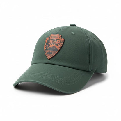 National Park Service NPS Leather Patch Baseball Cap Hat