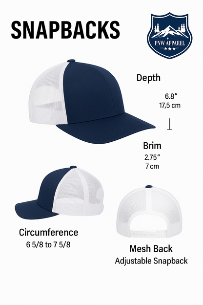 Hiking Bigfoot Trucker Hat | Sasquatch Backpacker Snapback Cap