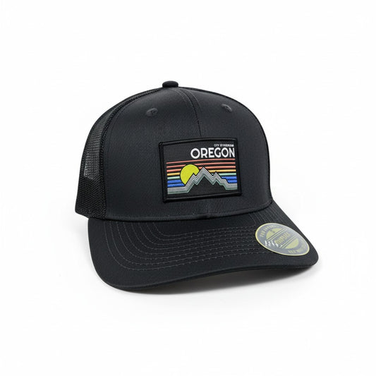 Oregon Vintage Patch Trucker Hat | Retro Snapback Cap