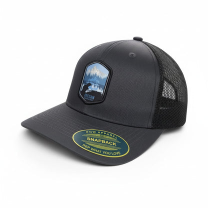 Oregon Trucker Hat - Outdoor Camping Hiking & Fishing Patch