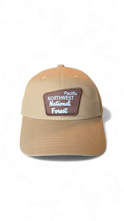 PNW National Forest Hat - Pacific Northwest Tan Baseball Cap
