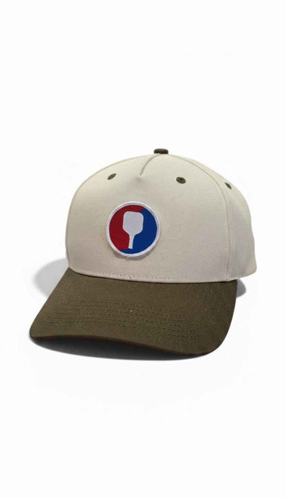 Minimalist Pickleball Icon Two-Tone Baseball Hat