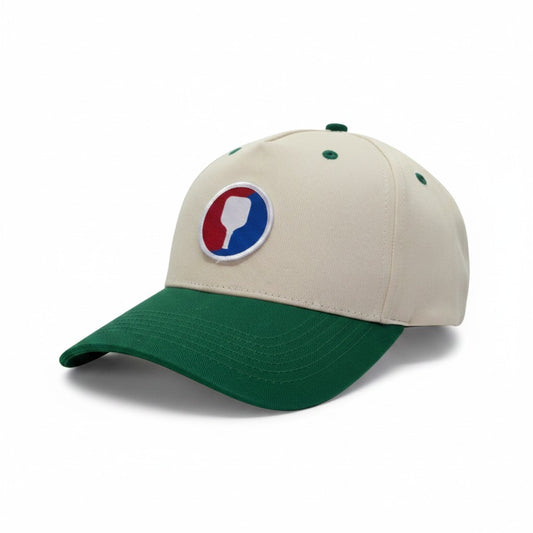 Minimalist Pickleball Icon Two-Tone Baseball Hat