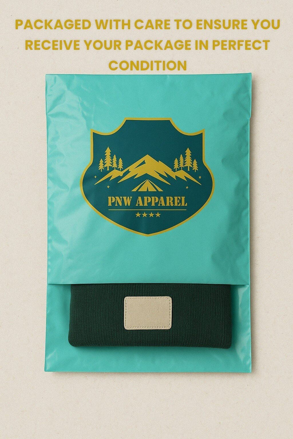 Sasquatch Heritage Patch Beanie | PNW Bigfoot Knit Cap