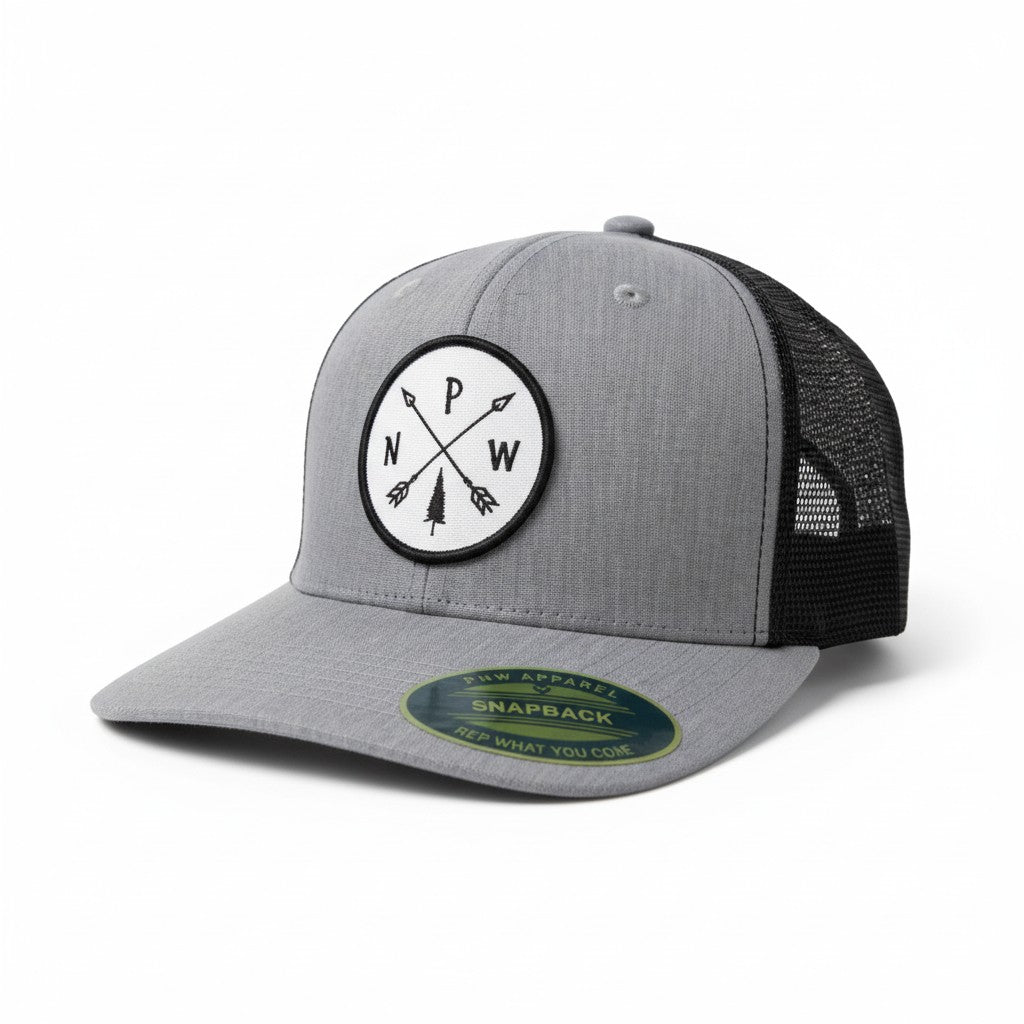 PNW Arrows Snapback Hat | Adjustable Outdoor Baseball Cap