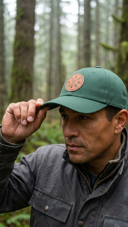 Pacific Northwest Leather Patch Dad Cap | Baseball Hat