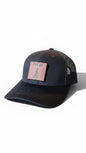 PNW Pine Leather Patch Trucker Hat - Mesh Back Snapback