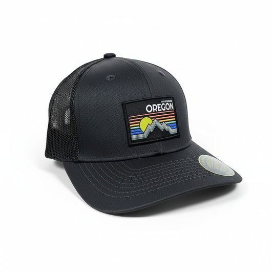 Oregon Vintage Patch Trucker Hat | Retro Snapback Cap