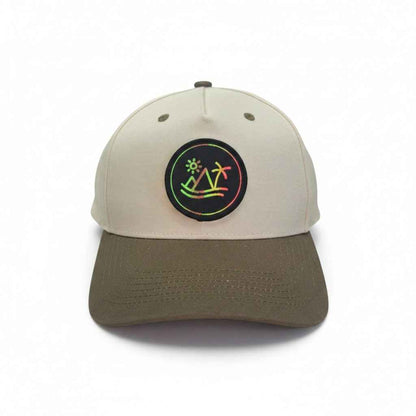 Retro Beach Neon Palms Two Tone Hat