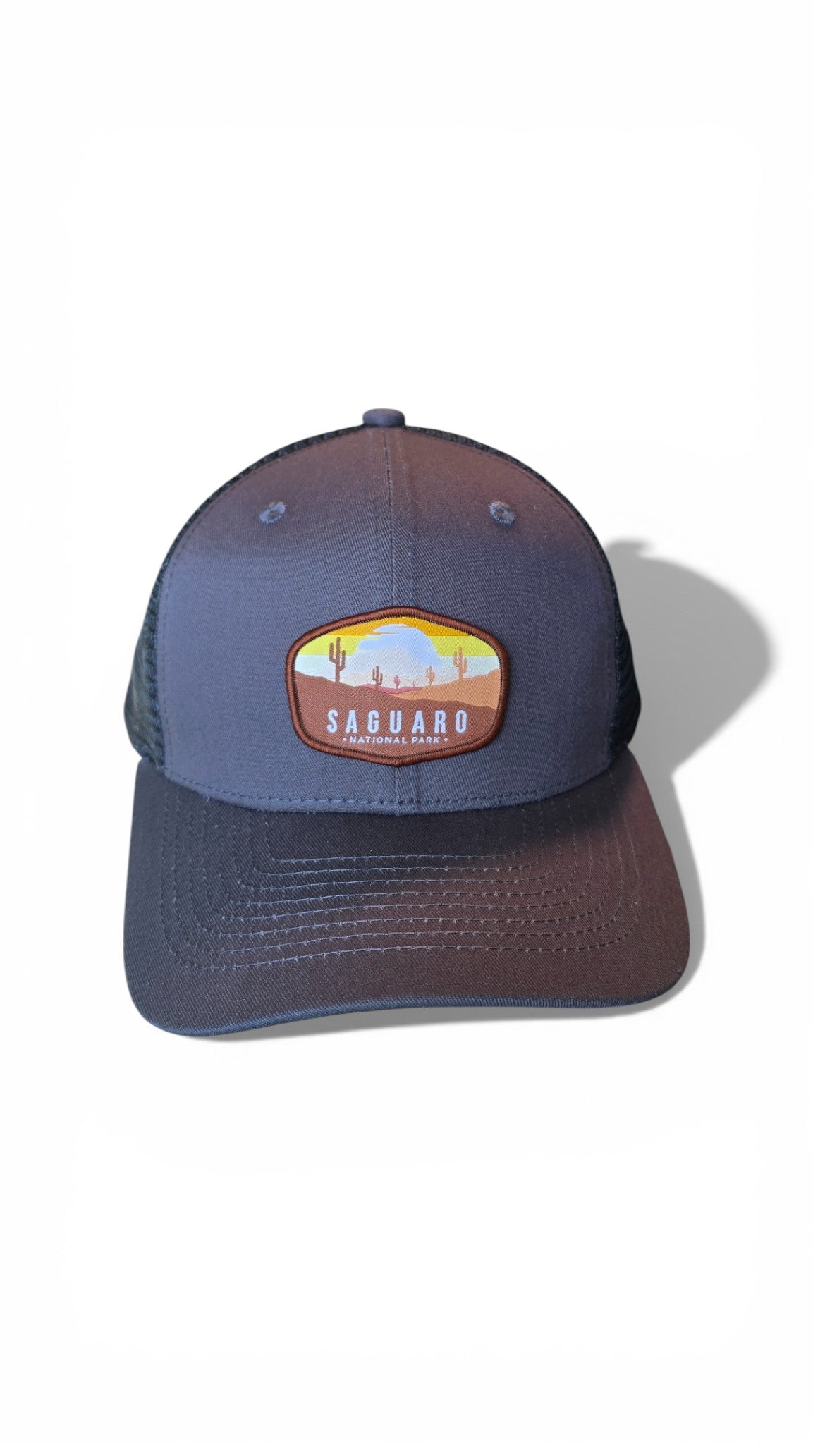 Saguaro National Park Trucker Hat Embroidered Patch Snapback Adjustable Cap
