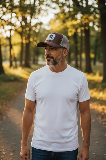 Sasquatch Trucker Hat - Stylish and Durable Headwear for Outdoor Adventures