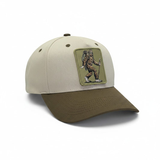 Sasquatch Hiking Patch Hat - Two-Tone Backpacking Cap