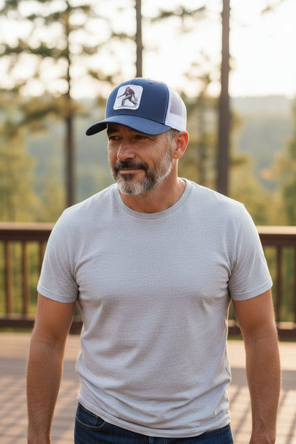 Sasquatch Trucker Hat - Stylish and Durable Headwear for Outdoor Adventures
