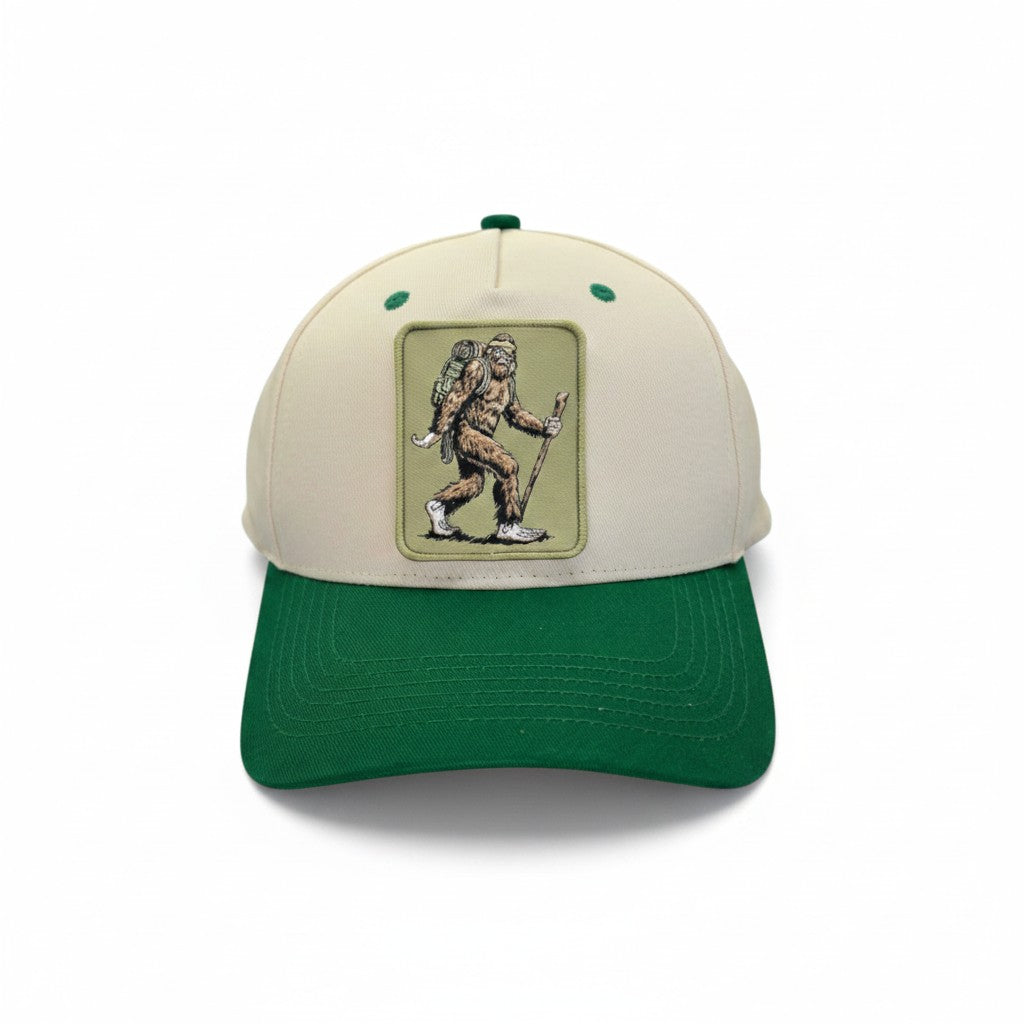 Sasquatch Hiking Patch Hat - Two-Tone Backpacking Cap