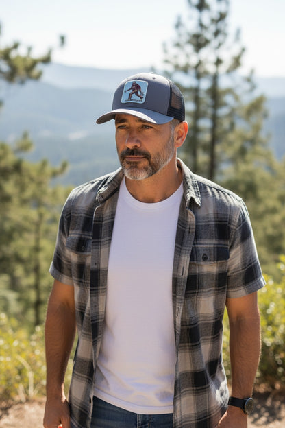 Sasquatch Trucker Hat - Stylish and Durable Headwear for Outdoor Adventures