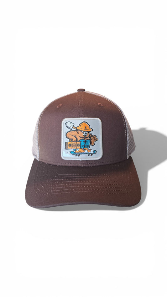 Officially Licensed Smokey Bear Trucker Hat Vintage Snapback Cap Adjustable