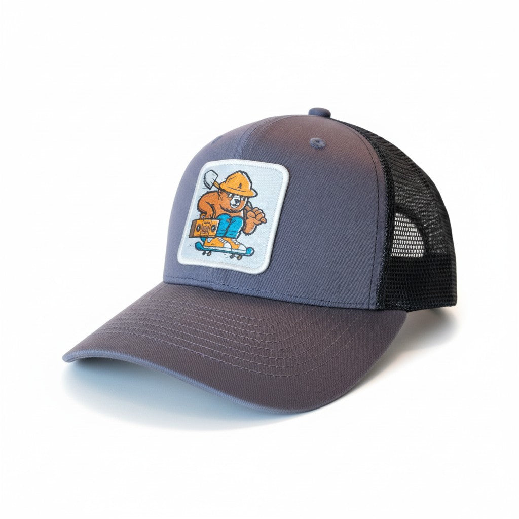 Officially Licensed Smokey Bear Vintage Snapback Trucker Hat