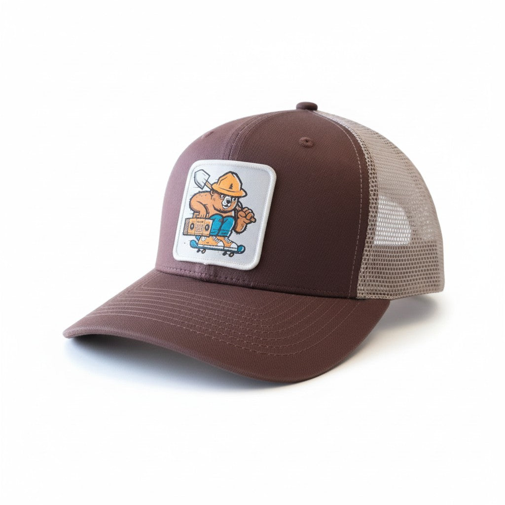 Officially Licensed Smokey Bear Vintage Snapback Trucker Hat