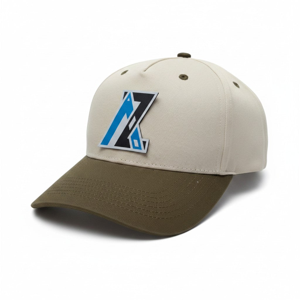 Geometric Tribal Peak Two-Tone Abstract Hat