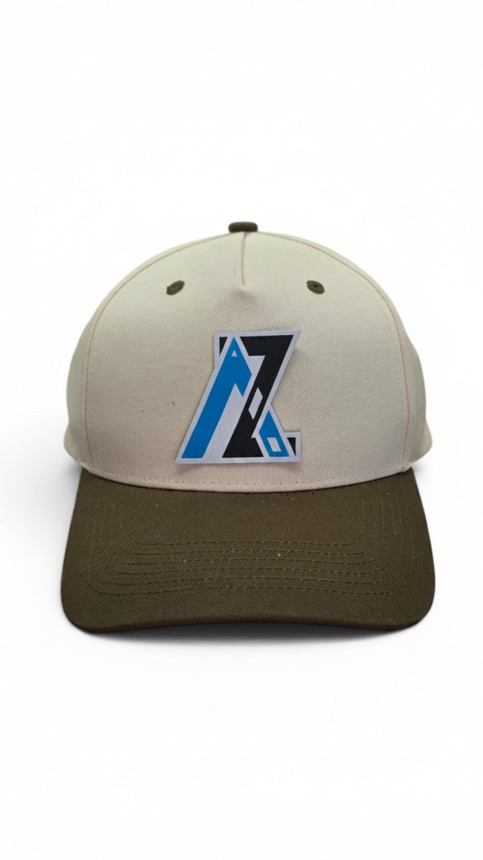 Geometric Tribal Peak Two-Tone Abstract Hat