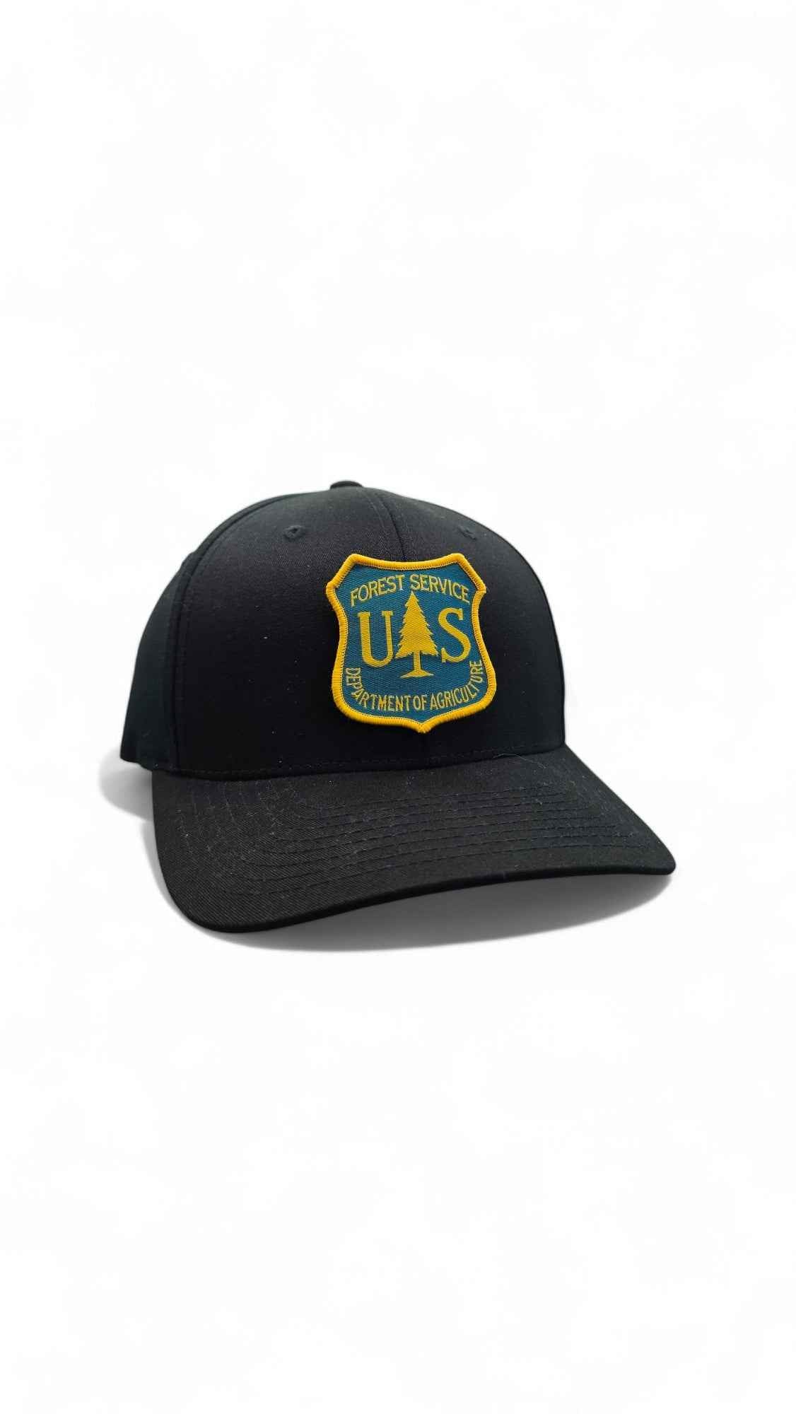 US Forest Service Hat – Green Fitted Patch Cap