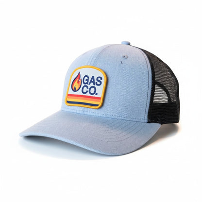 Retro Gas Co. Vintage Gas Station Patch Trucker Snapback Hat