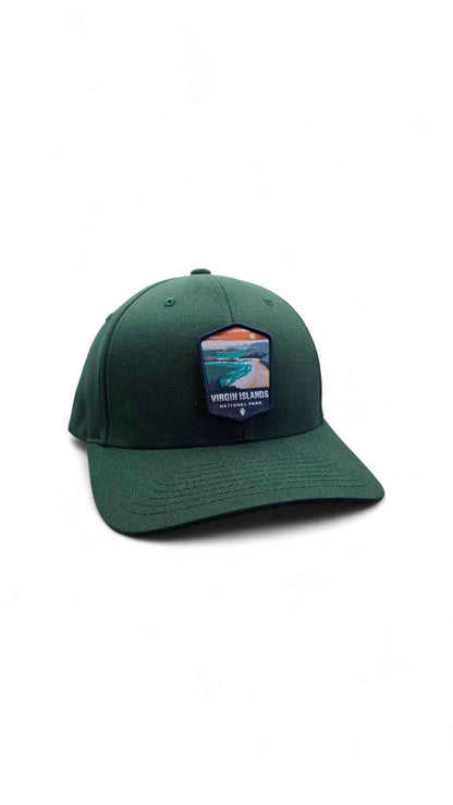Virgin Islands Hat – Black Fitted Cap with Island Patch