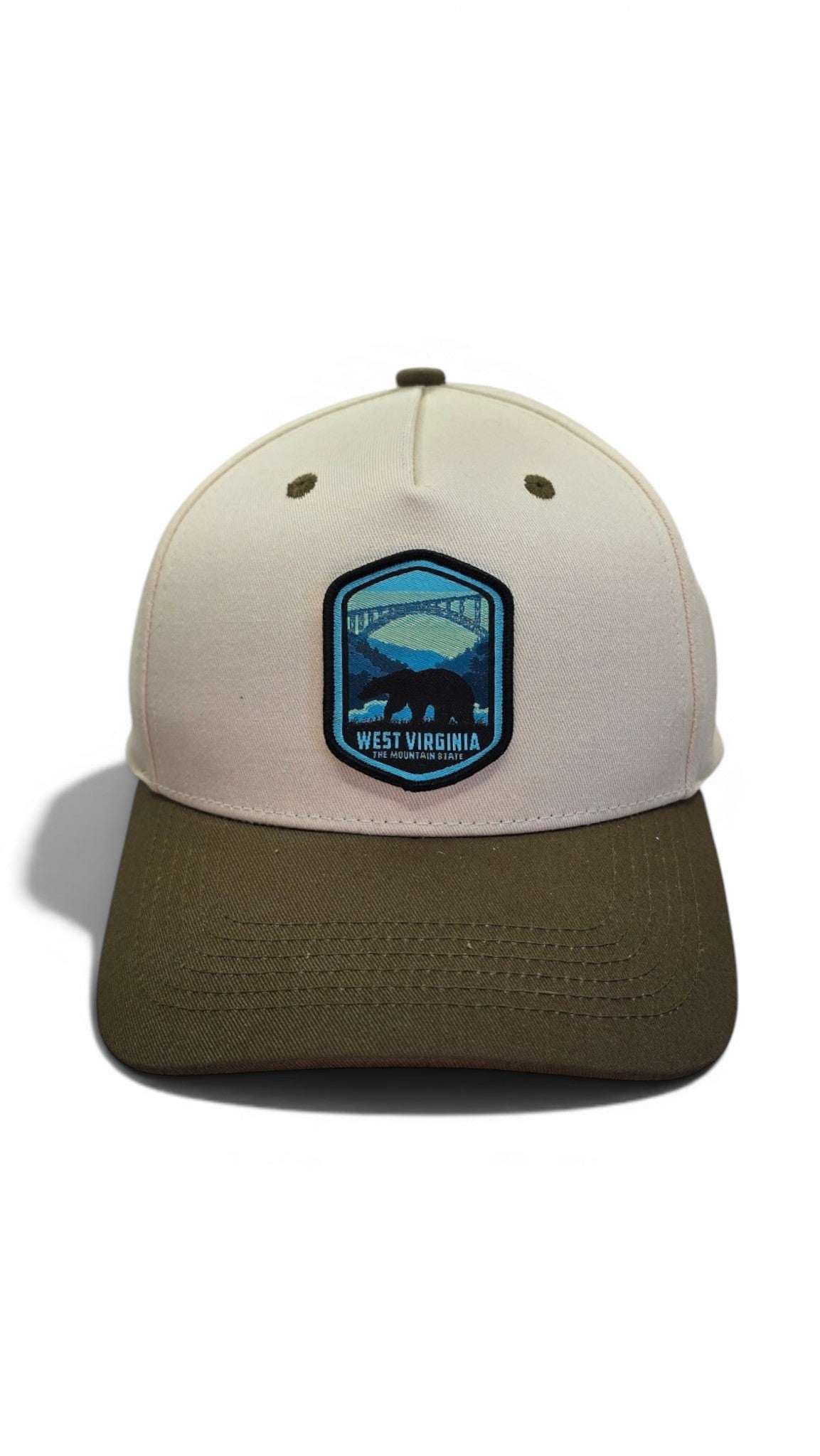 New River Gorge Bridge West Virginia Two-Tone Hat