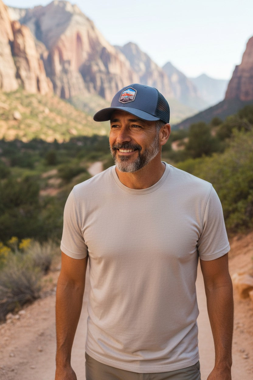 Zion National Park Trucker Hat - Stylish Zion National Park Hat for Outdoor Adventures
