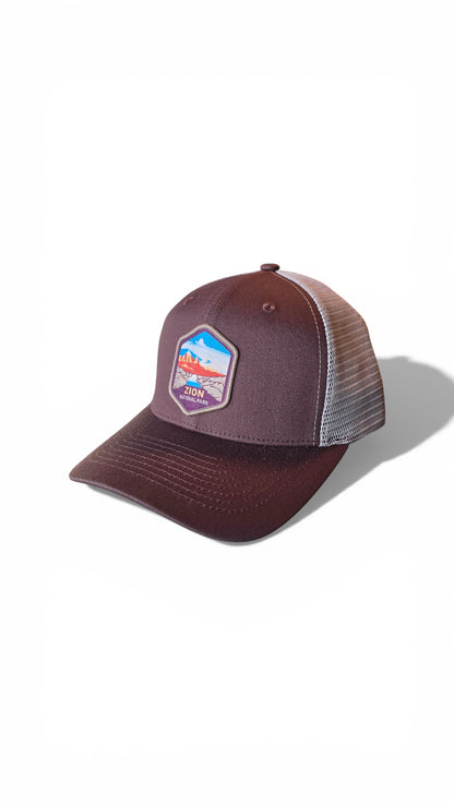 Zion National Park Trucker Hat | National Park Hat | Utah Souvenir Hiking Cap